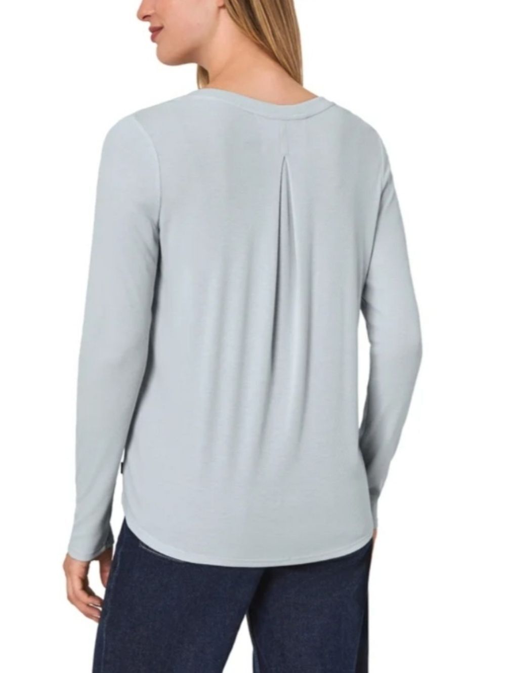Mondetta Pale Blue Long-Sleeve Crewneck Top - Picture 2 of 3